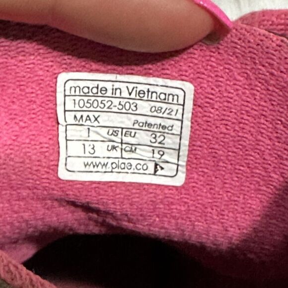 Plae Girls Sneakers Size 1 Max Deep Space Purple Summer - Picture 8 of 10